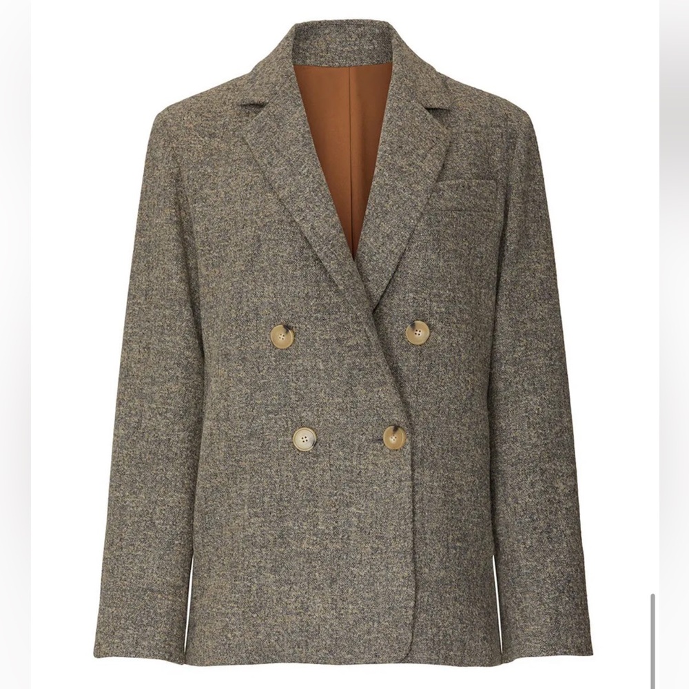 Vince Pebble Texture Wool Blazer Size Large